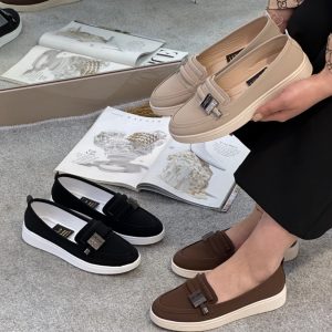 لوفر چرمی بژ