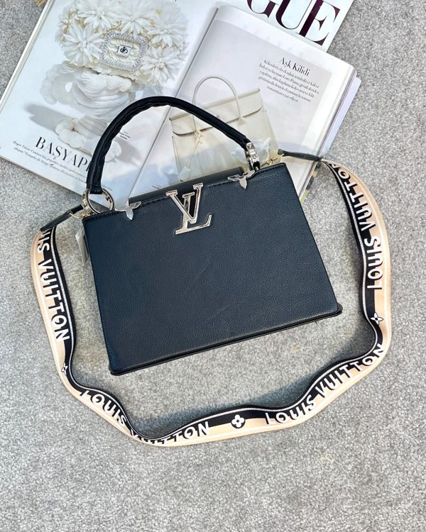 کیف دستی چرمی مشکی