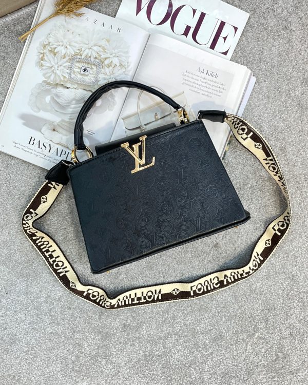 کیف دستی چرمی مشکی